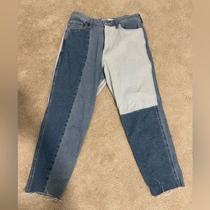Hollister color block jeans